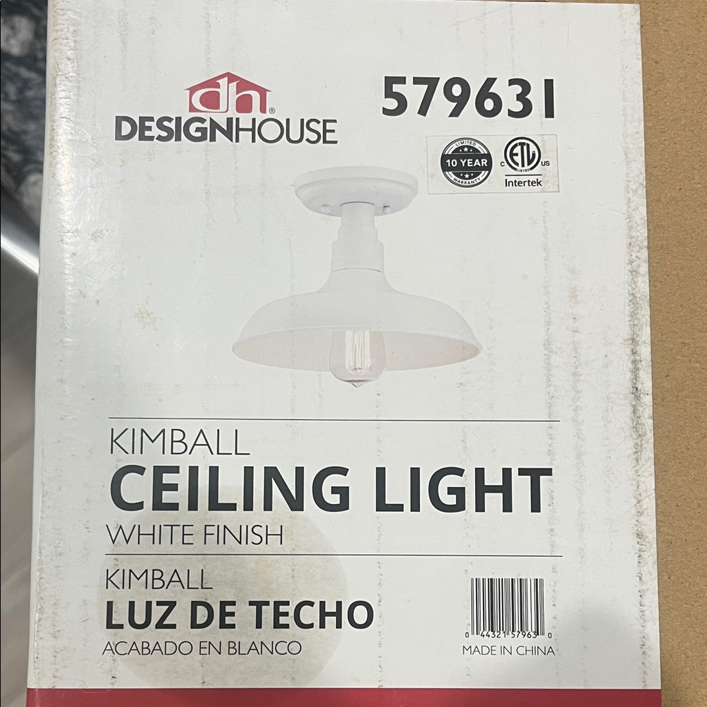 Design House White Ceiling Light